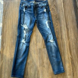 7 for all mankind sz 30 skinny distressed jeans